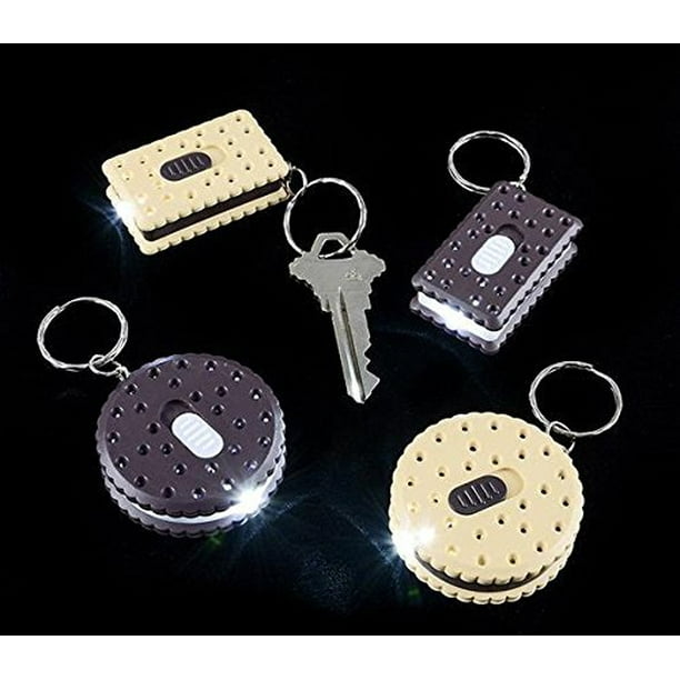 WHOLESALE LOT OF 144 COOKIE FLASHLIGHT LED KEY CHAINS BATTERIES INCLUDED HOT! WHOLESALE LOT OF 144 COOKIE FLASHLIGHT LED KEY CHAINS BATTERIES INCLUDED HOT!